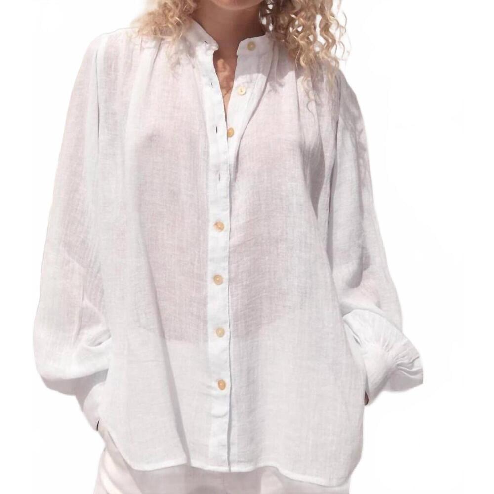 NEW ALL THAT REMAINS edie shirt in white